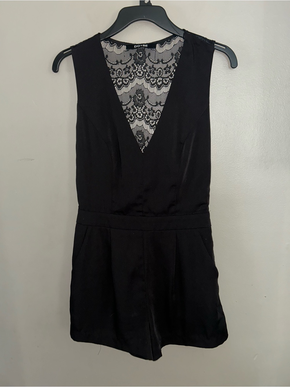 Do+Be Romper - black dressy full sheer lace back